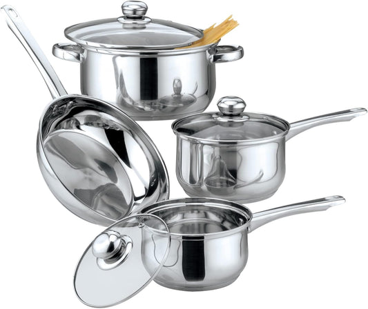 7 Piece Stainless Steel Cookware Set